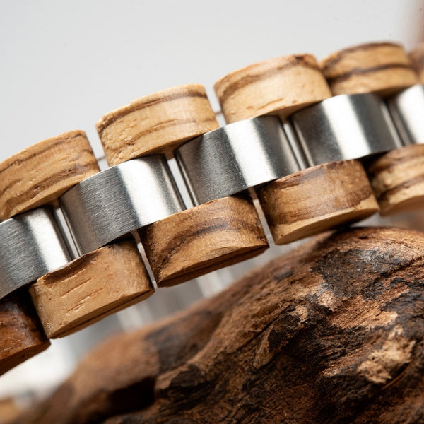 bracelet en bois de bambou