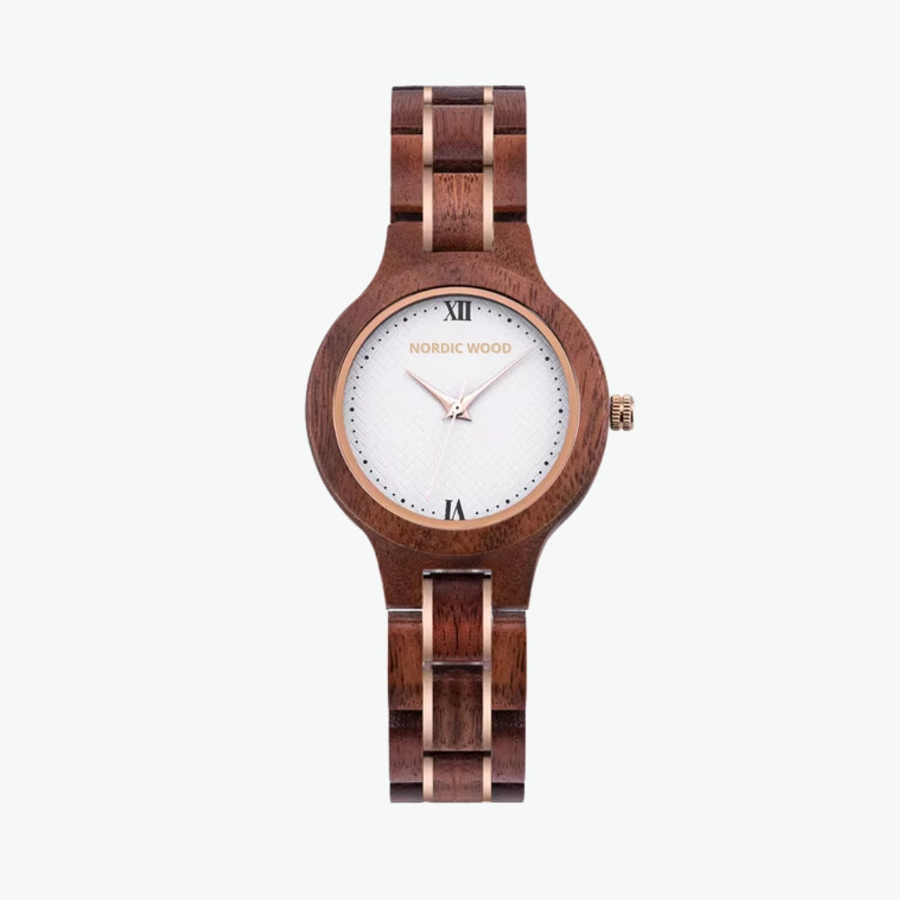 montre-bois-femme-rouge