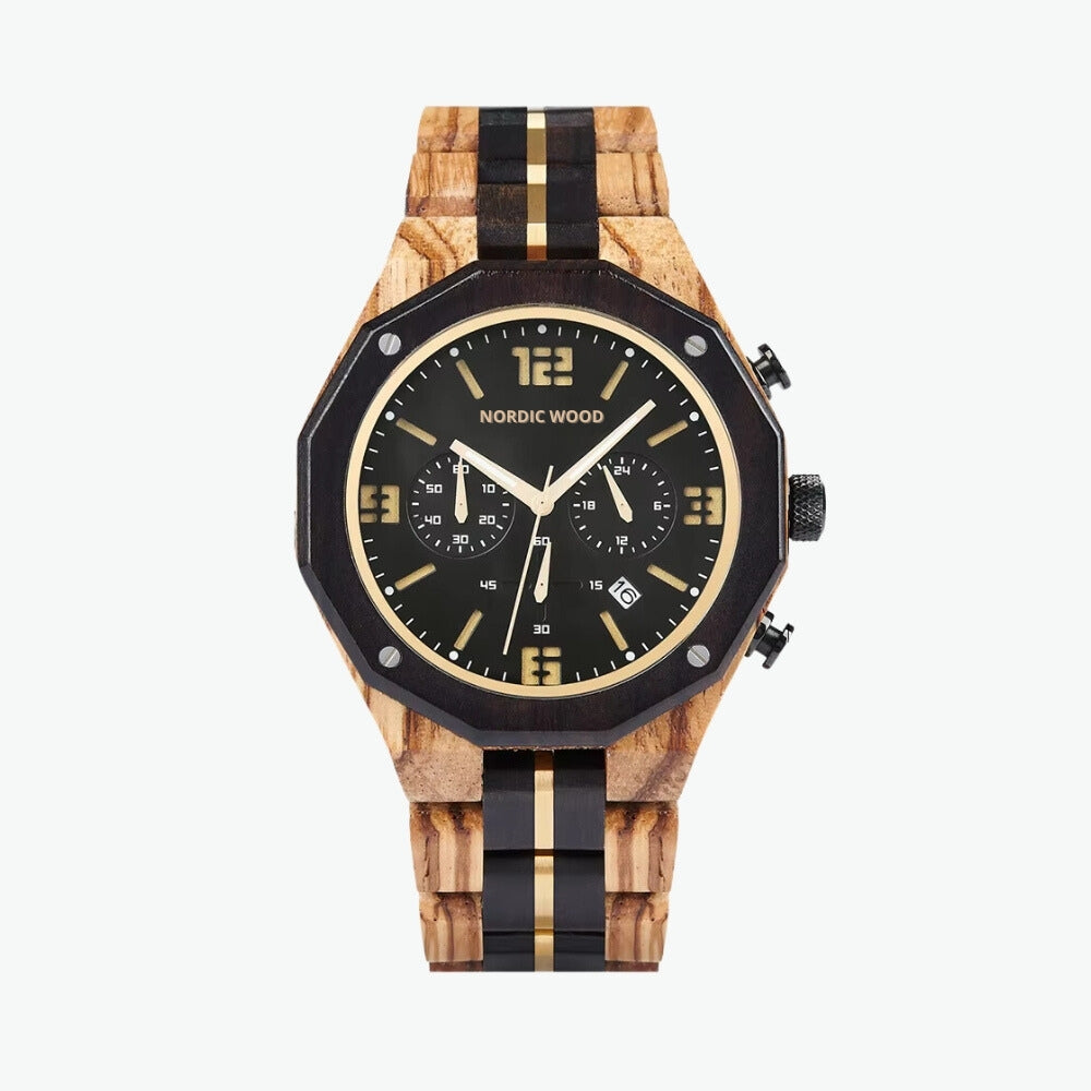 montre-bois-homme-cadran-noir