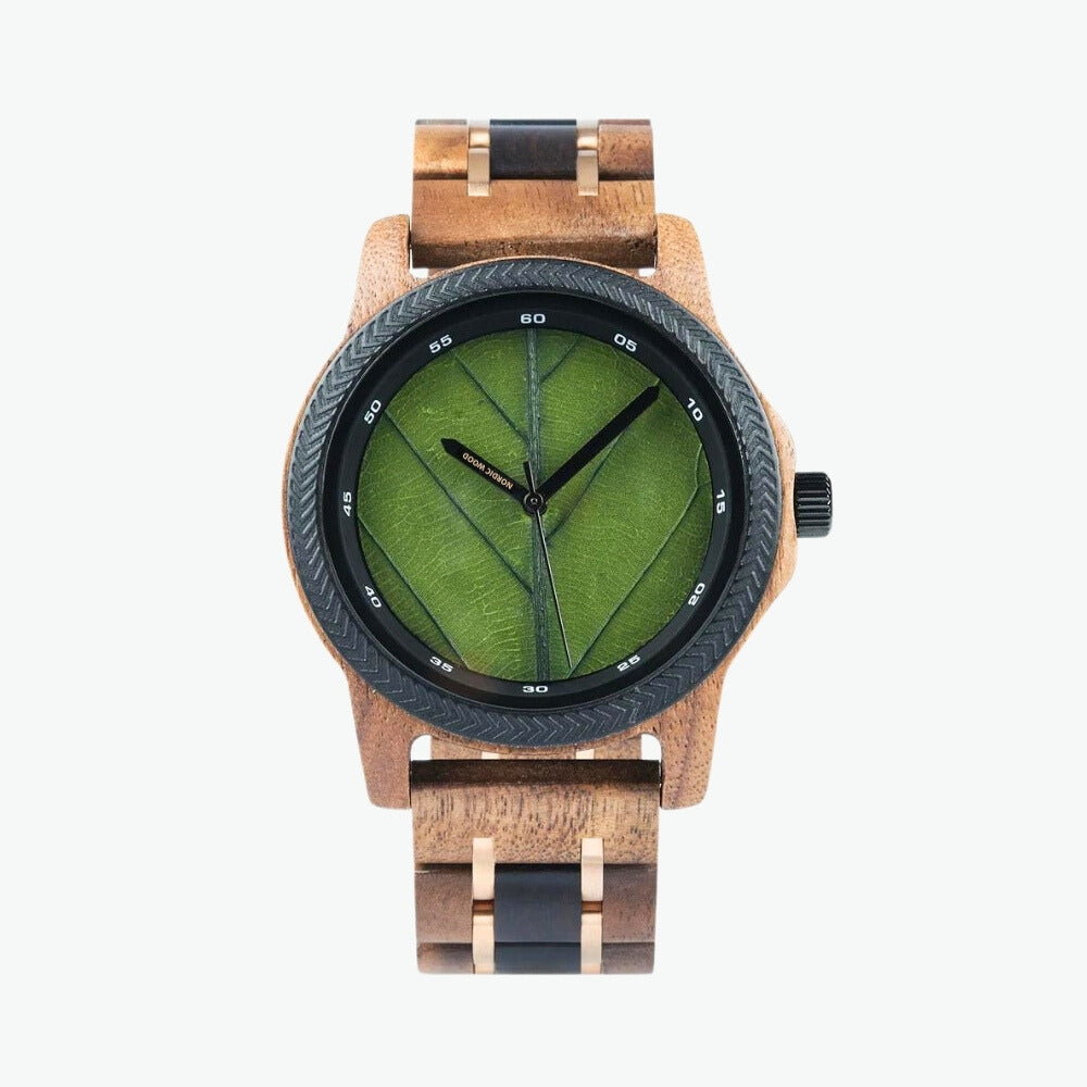 montre-cadran-vert-bois