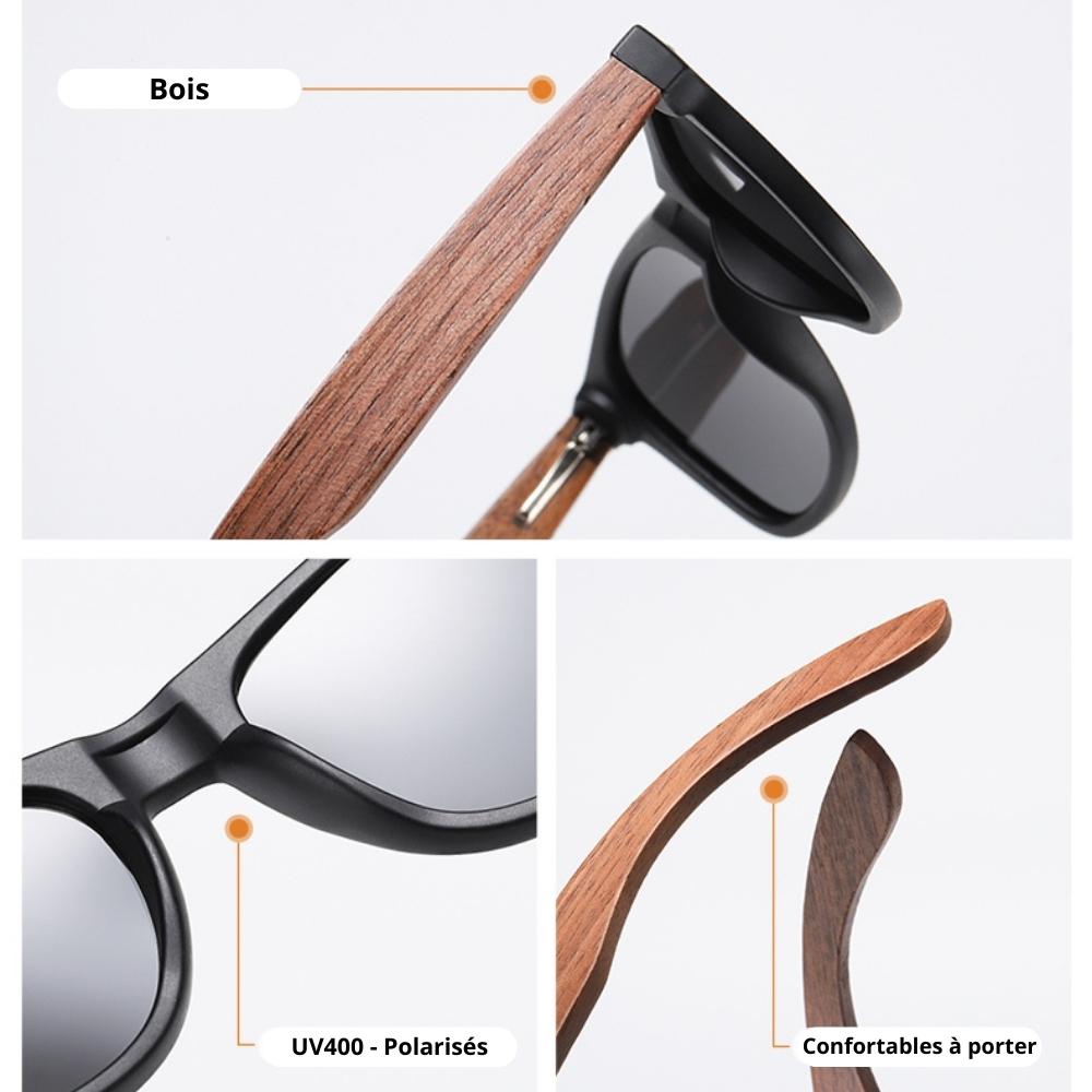 Lunettes de Soleil en Bois - Wayfarer Brown